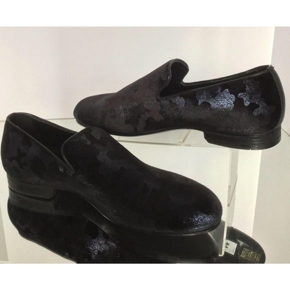 NEW JIMMY CHOO Men\'s Black Camouflage Sloane Loafers (Size 42) main image 10